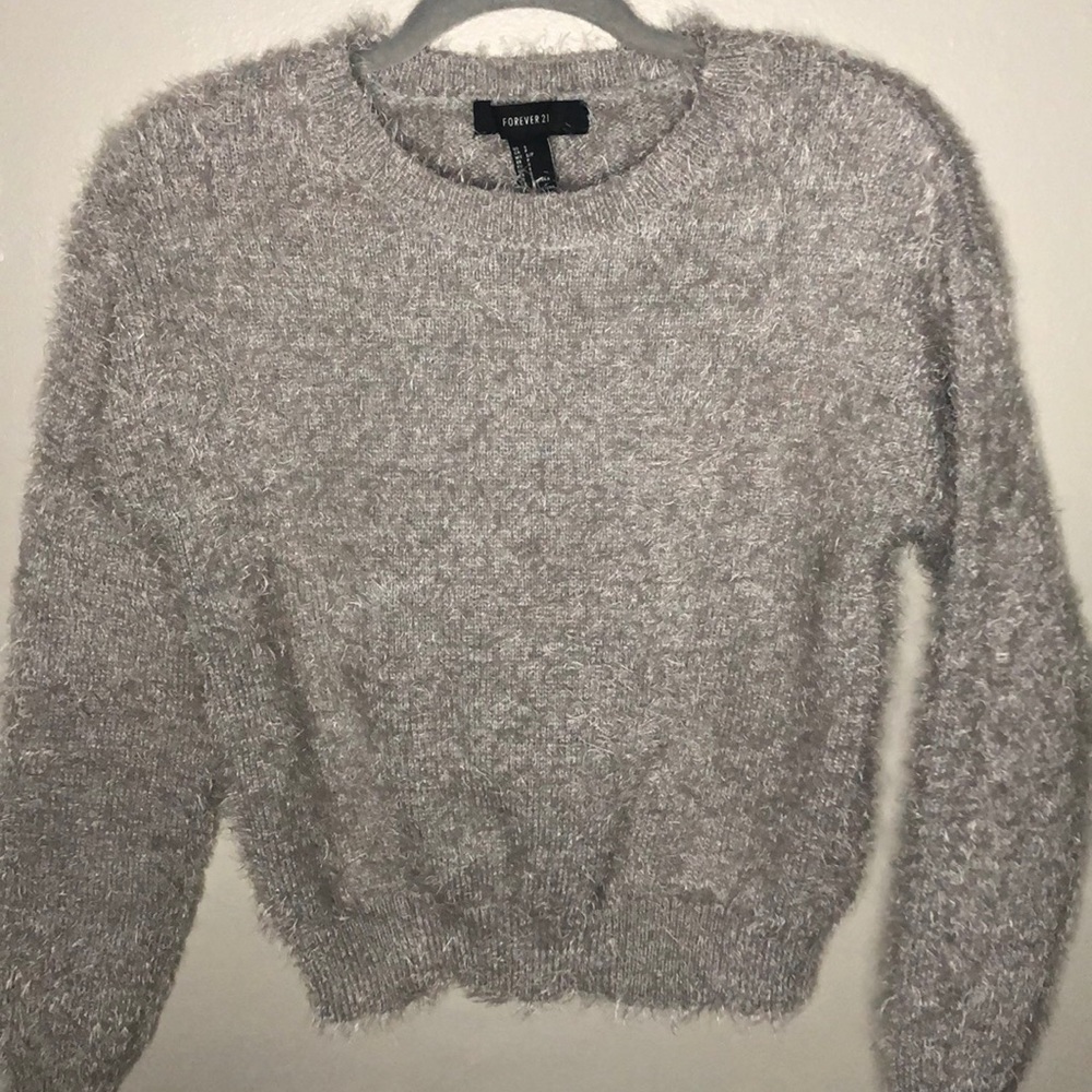 fuzzy sweater